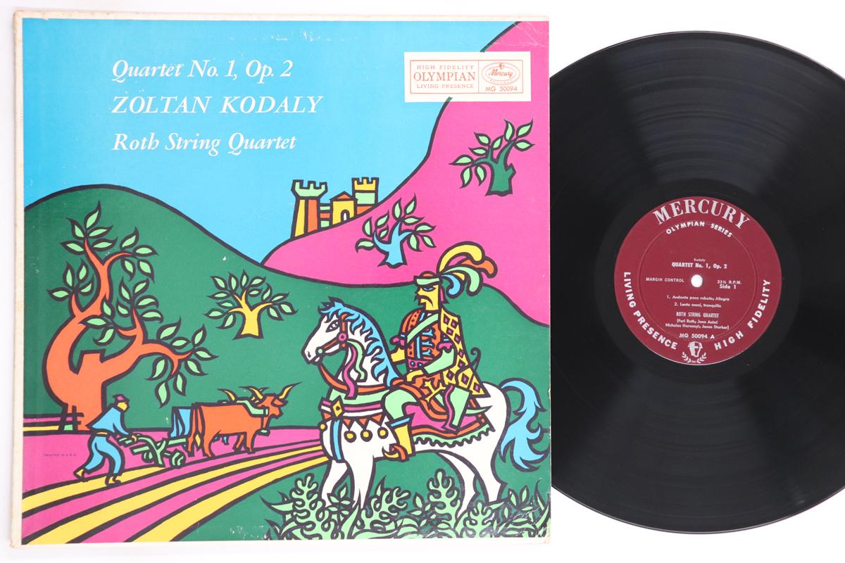 

LP Record ROTH STRING QUARTET - Kodaly Quartet No1 Op2 MG50094 MERCURY 1958 US Classical Used