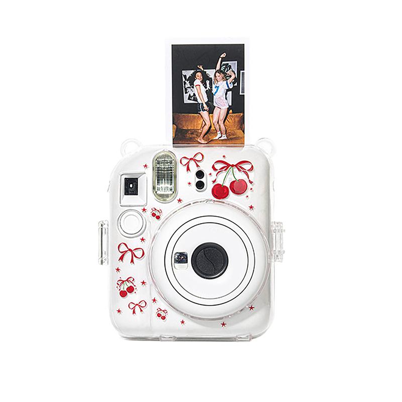 Instax Mini 12 skaidrus apsauginis dėklas, nešiojimo krepšys, dangtelis be peties dirželio, PC kristalinis laikymo krepšys