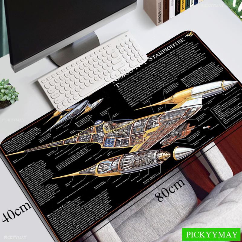 Spacecraft Mouse Pad Gamer Mousepads Big Gaming Mousepad XXL Mouse Mat Large Keyboard Mat Desk Pad For Computer Laptop