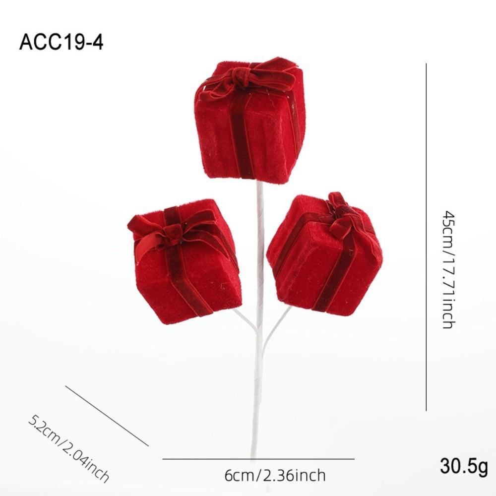 

Simulated Christmas Decorations Xmas Navidad Holiday Party Decorations червоний