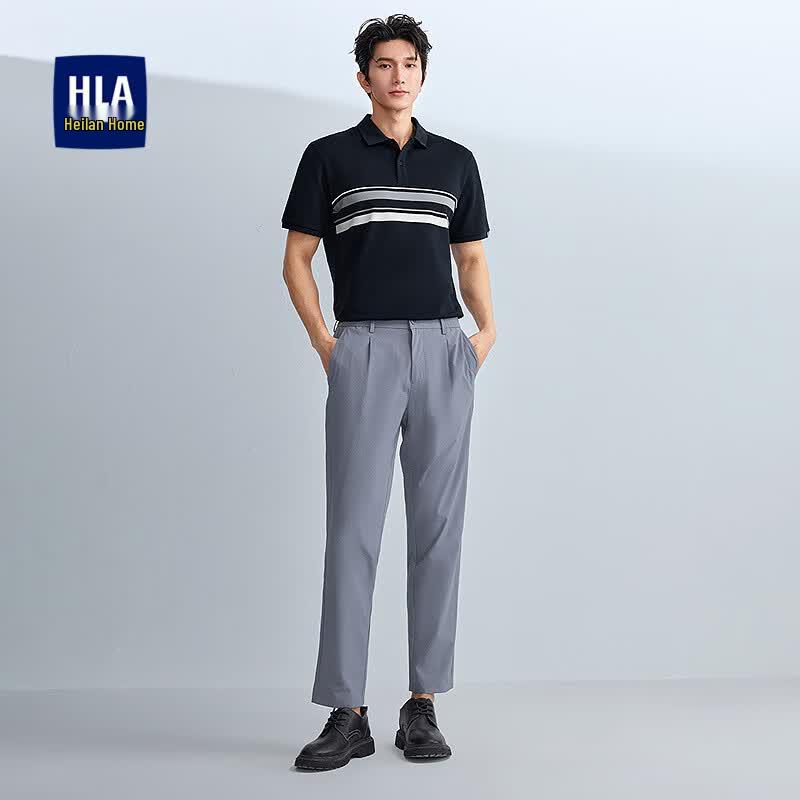 Мужская легкая вязаная полоска HLA в деловом стиле 2XL