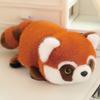 Reversible Red Panda Plush Toy 2 In 1 Transforming Soft Pillow Cute Raccoon Stuffed Animal Gift For Kids
