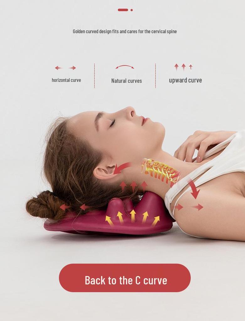 EVA Acupressure Massage Pillow & Mat for Cervical Spine, Shoulder Blade, and Neck Relief