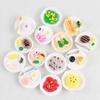 1 Stück Puppenhauszubehör Mini Dim Sum Platte DIY Miniaturlandschaft Feengarten Dekor Spielessen Ornamente