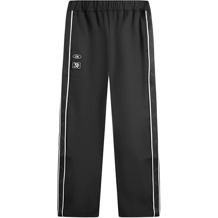 

Li Ning Sports Простые брюки прямого кроя в полоску, удобные, универсальные, свободные, повседневные, мужские брюки AYKV523-2 L