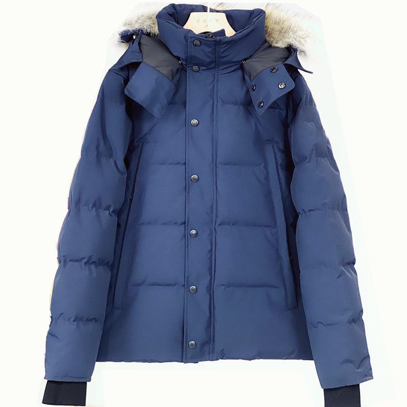 Men's Parka with Wolf Fur Collar - 29 Styles of Canadian Wyndhaw Goose Down Jacket