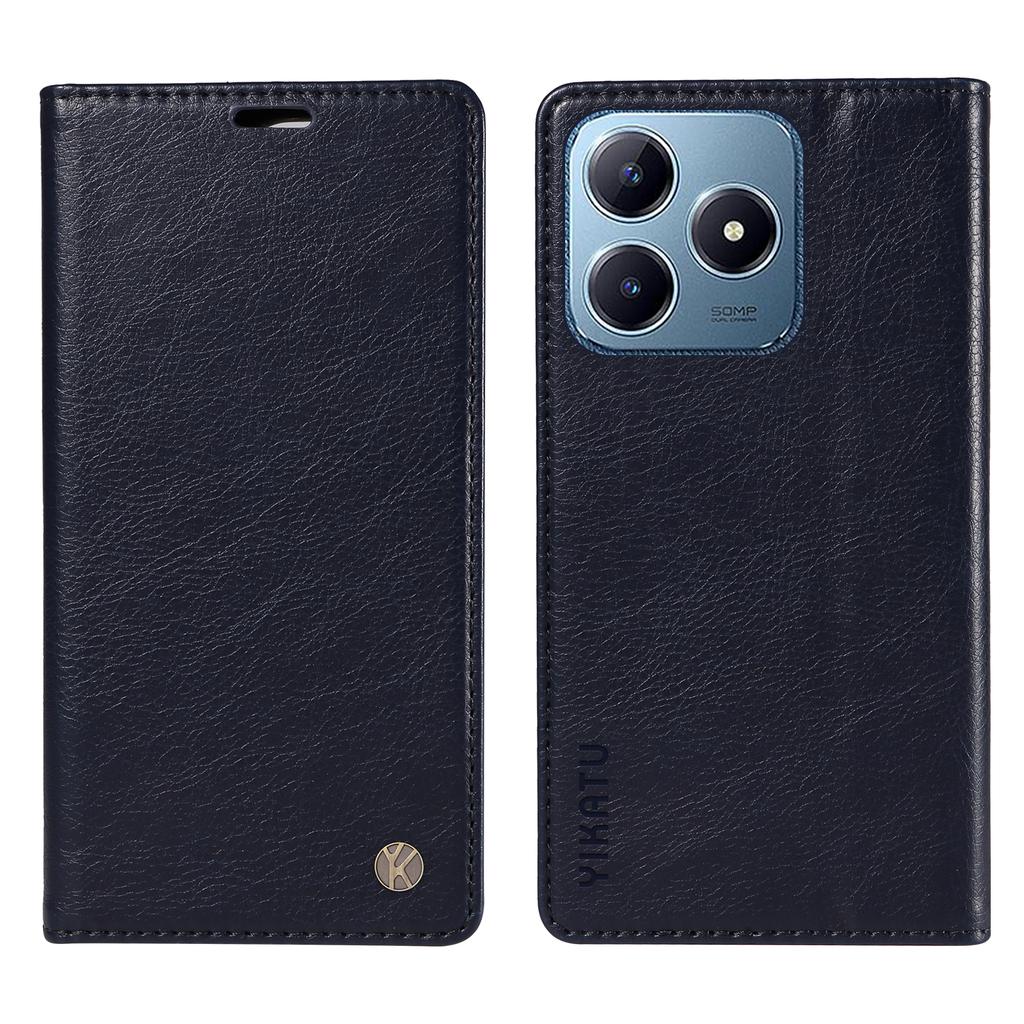 Für Realme Note 60x 4G/C63 4G/C61 4G Lederhülle Litschi-Textur Brieftasche Handyhülle