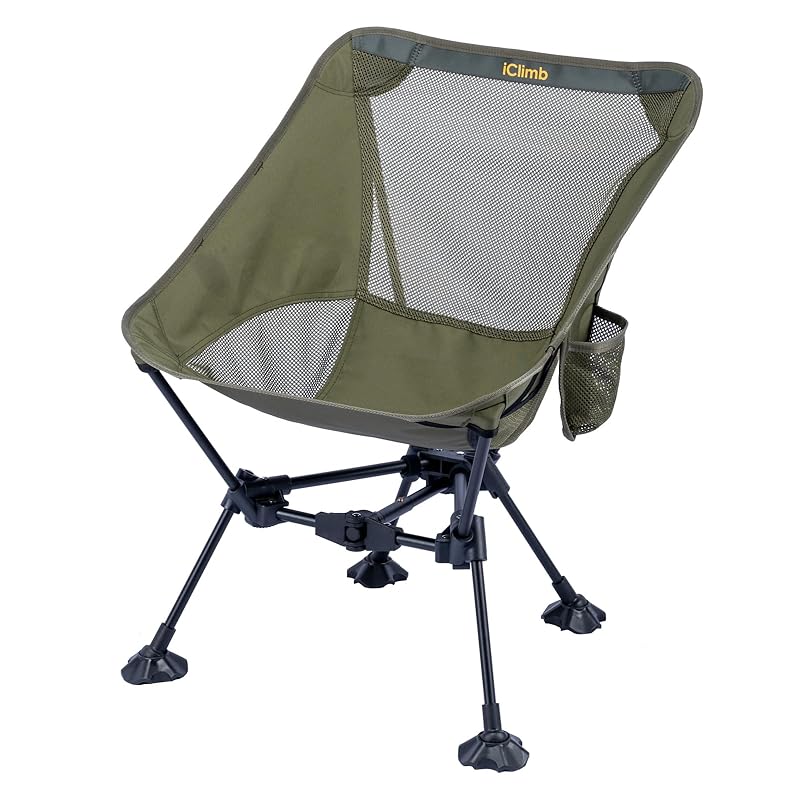 

[iClimb] Outdoor chair/chair triangle frame big foot stable Prevention of beach sinking mesh sheet ventilation folding super lightweight compact Comes