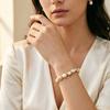 Fashion Elegant Women Bracelet Premium Selected Hematite Strand Braslet Positive Energy Healing Braclet Beach Vacation Jewelry