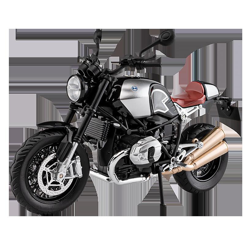1/12 BMW R Nine T Scrambler Alloy Die Cast Motorcycle Model Toy Vehicle Collection Sound and Light Off Road Autocycle Toys Car