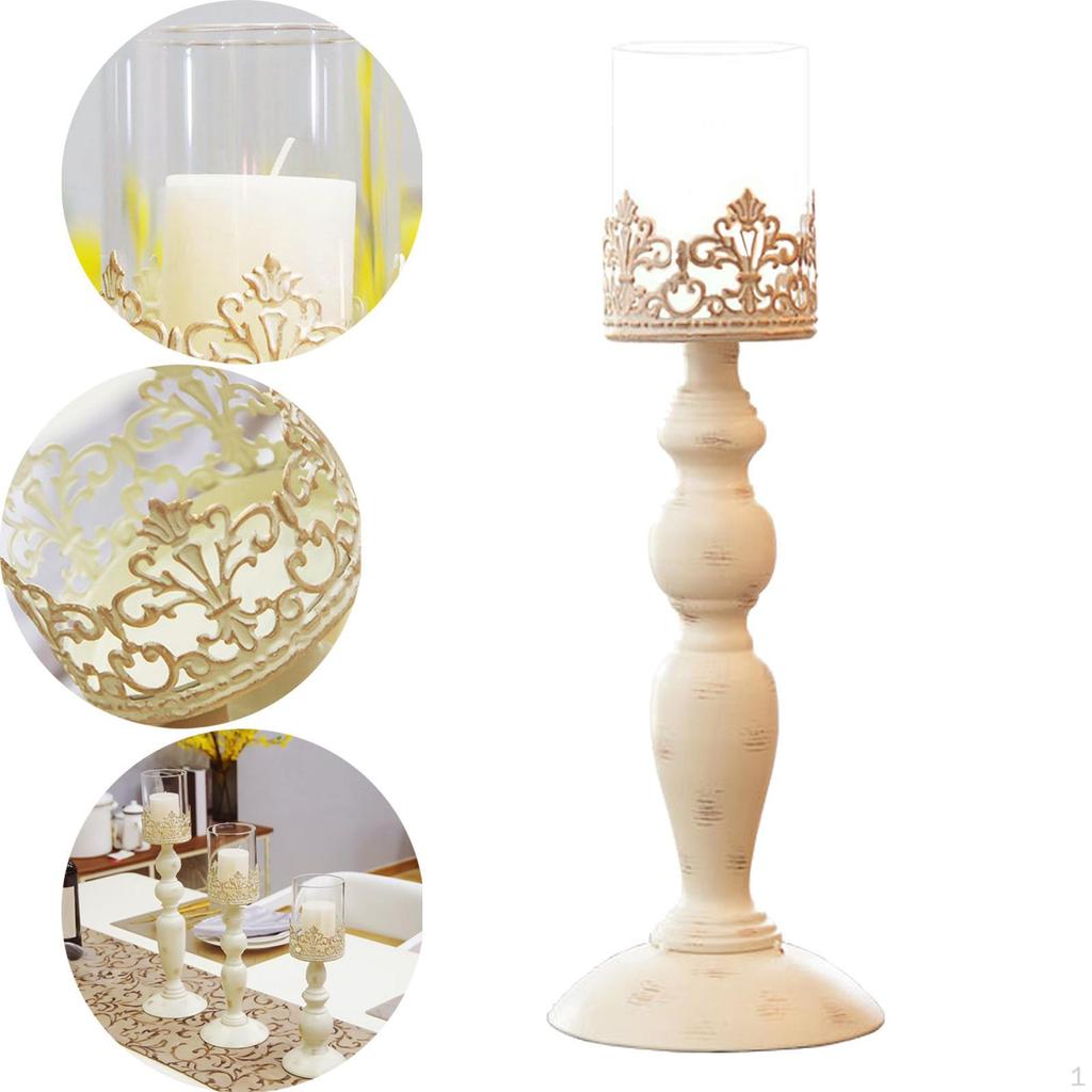 Ljusstake Metall Ljusstake Helgdag Ljusmiddag Bordsdekoration Pelare