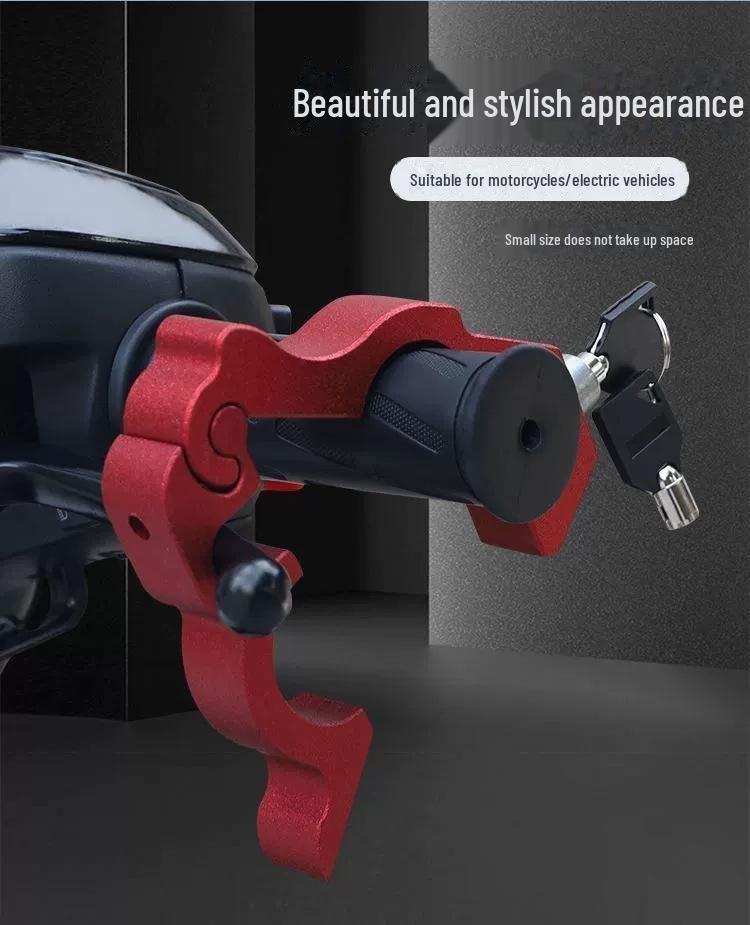 Univerzální zámek plynu a řídítek proti krádeži pro elektromobily, skútry a motocykly