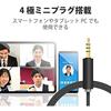 ELECOM Headset Microphone 4 Pole Binaural Overhead 1.8m HS-HP22TBK