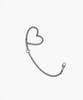 Margesherwood Heart Clip Keychain_Antiqued Silver