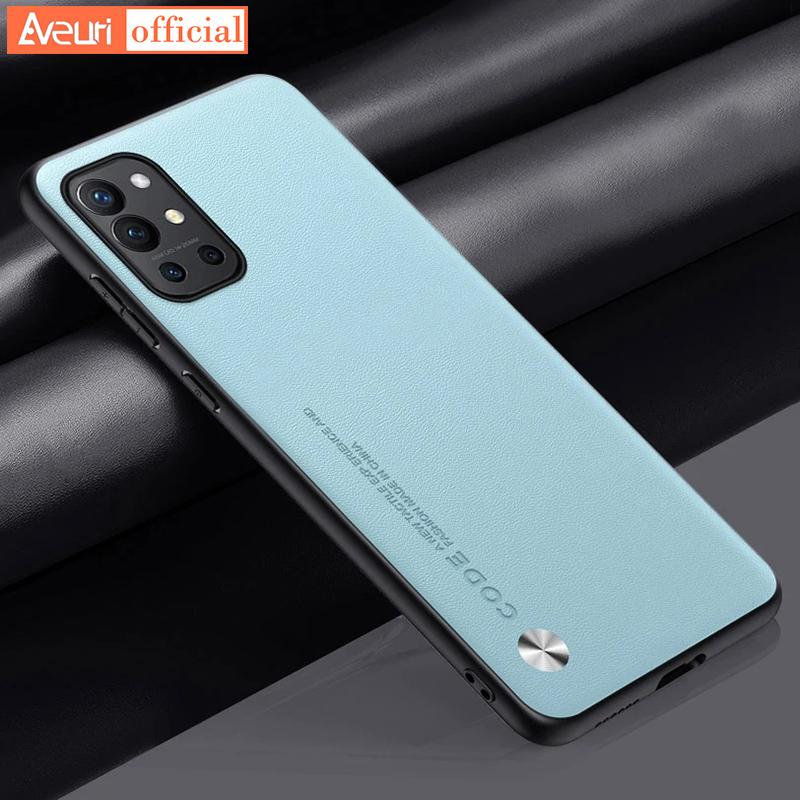 

Silicone Protection Phone Case For OnePlus 9 R RT One Plus 9 Pro Luxury PU Leather Case For OnePlus 9 Pro 9R 9RT 5G Cover Coque
