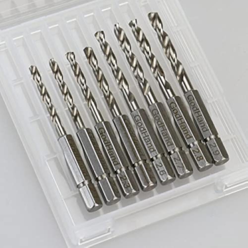 GodHand (GodHand) Quick Drill Bits (D) Set of 8 (2.1/2.2/2.3/2.4/2.6/2.7/2.8/2.9 mm) (Old Model) ...