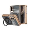 Galaxy Z Fold8 Case With Kevlar Texture Rotating Stand Magnetic Snap-on Full Protection Cover Fold7 Fold6