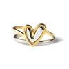 1 Set Women Ring with Greeting Card Irregular Personality Mother's Day Gift Hollow Love