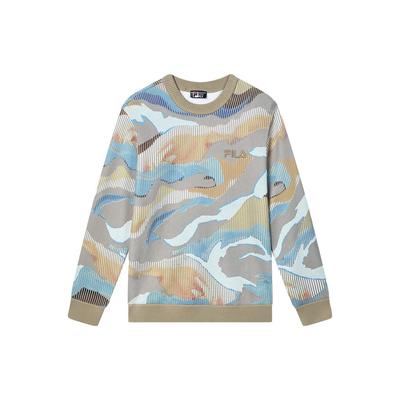 Embroidered Logo Casual Crew Neck Long Sleeve Knit Sweater Men Sweater F11M348402F-ZA