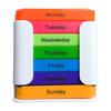 Weekly Pill Organizer 7 Day 4 Times Daily 28 Compartments Detachable Drawer Style Medicine Box with Portable Pill Case