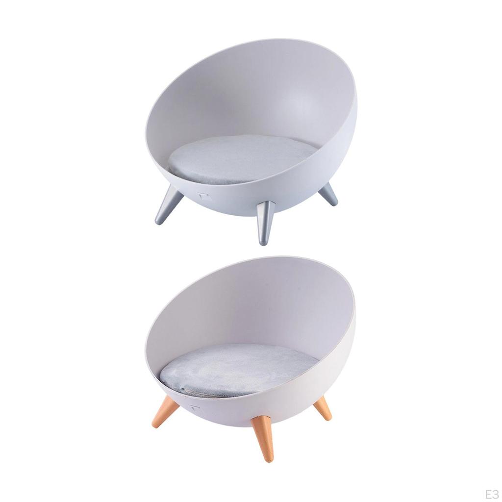 Cat Bed Raised Pet Creative Hemispherical Furniture Comfortable with Sturdy Legs Nordic