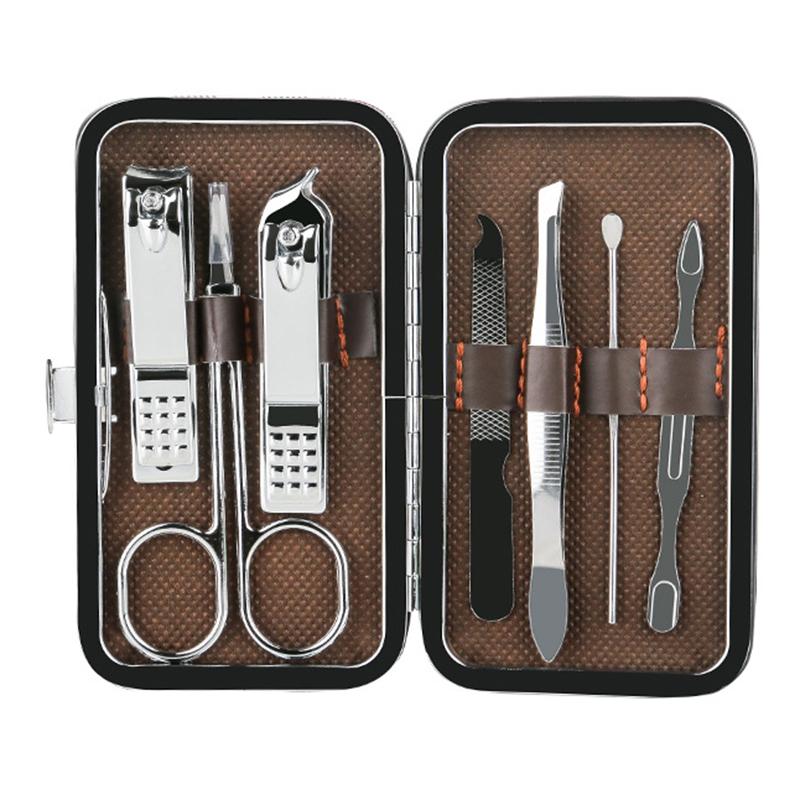7-Piece Set Nail Scissor Set Stainless Steel Nail Clippers Nail Clippers Pedicure Beauty Manicure Implement Household Pedicure