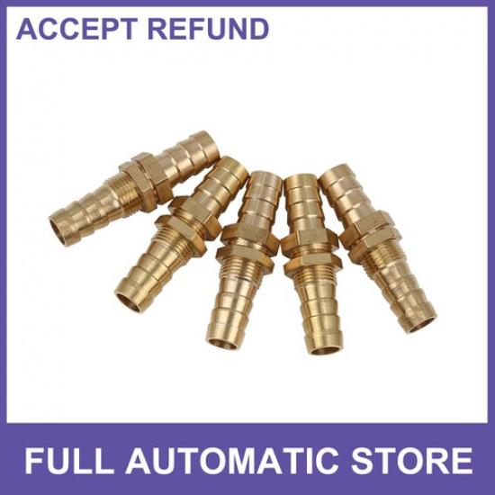 Universal Piece of 5 Brass Hose Tail Barb Fitting Connector