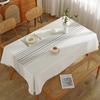Simple Striped Tablecloth Cover Dining Table Cloth Tablecloth Table Mat Waffle Fabric