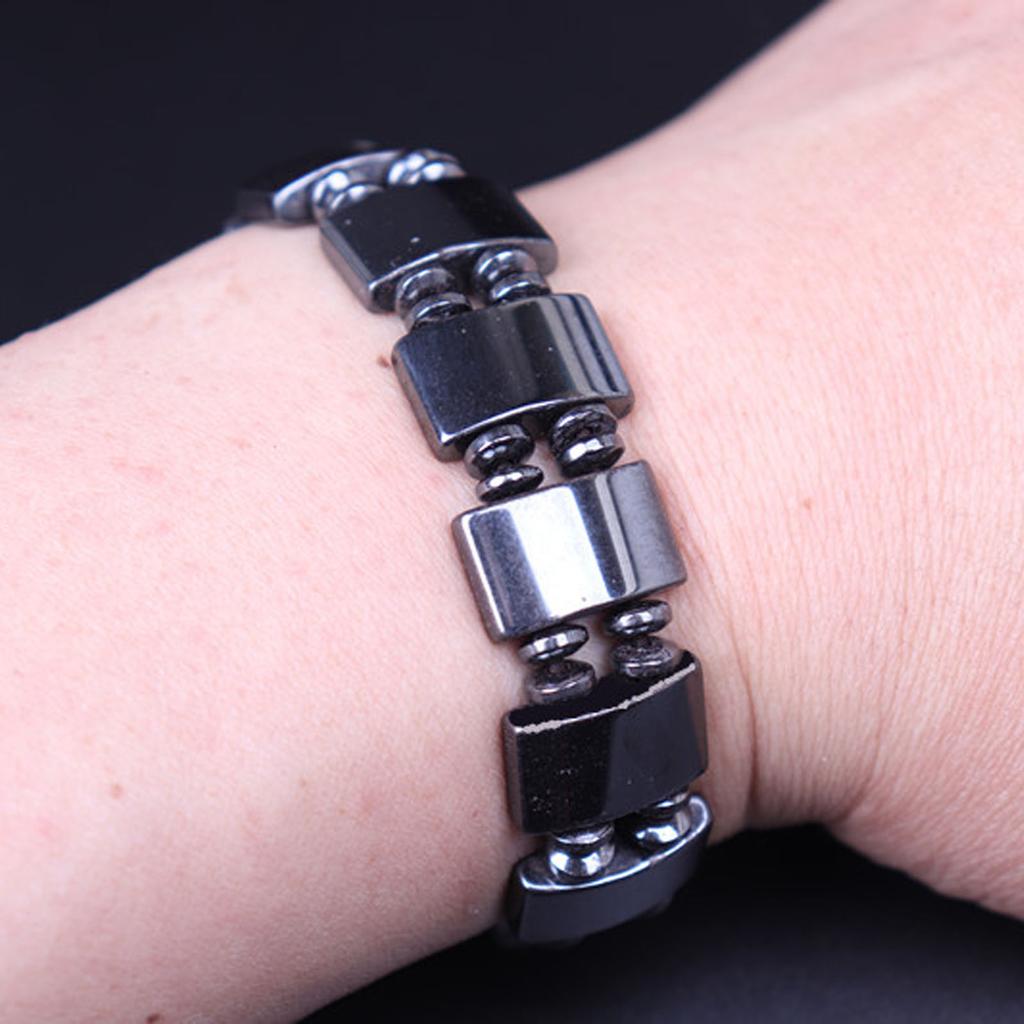2pcs Men Women Magnetic Bracelet Acupuncture Arthritis Soreness Fatigue Relief Stone Magnet Bracelet