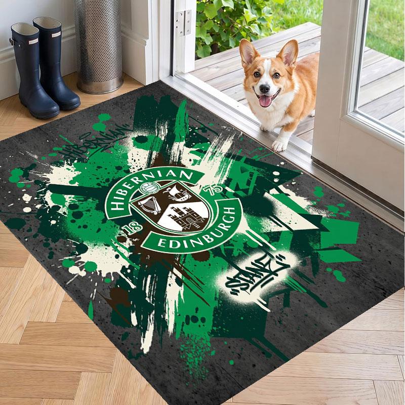 Soft Floor Carpet Hibernian FC Pattern Area Rug Decorative Mat For Home Room Decoration