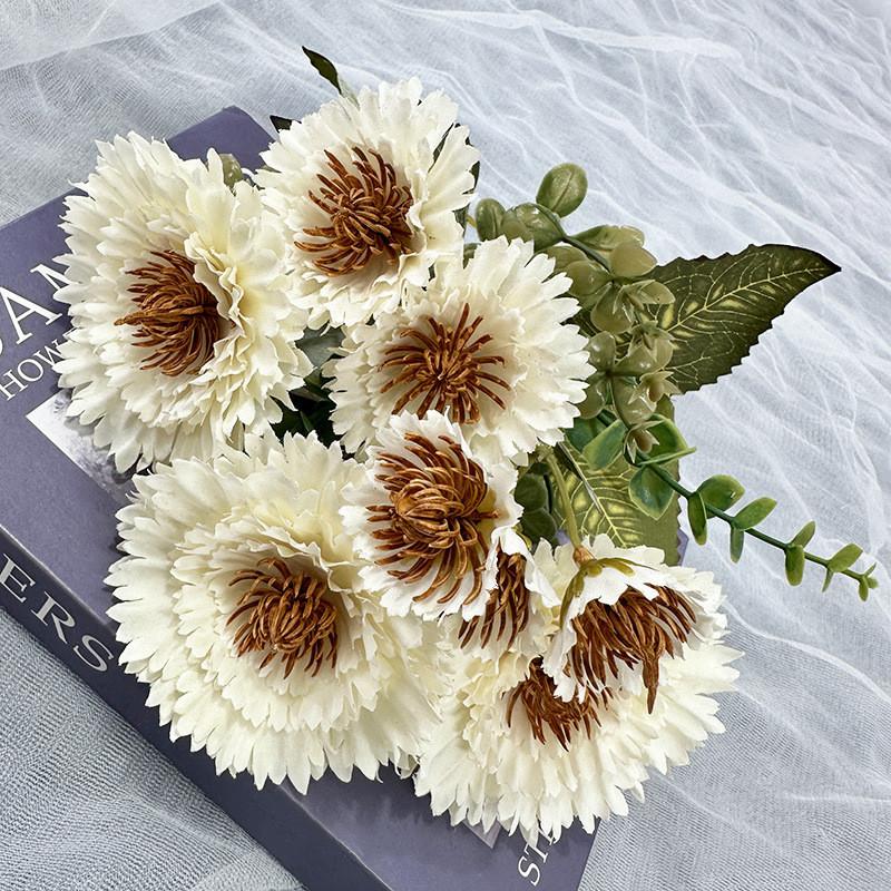 

Simulated Plant Bellium Minutum L Wedding Hotel Restaurant Desktop Decoration White