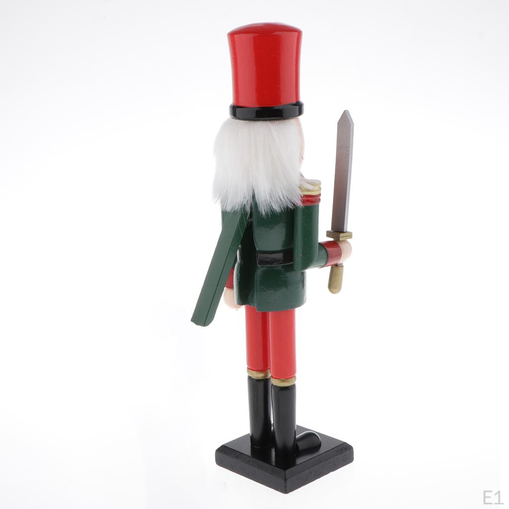 30cm Holzsoldat Nussknacker auf Ständer - Neuheit Weihnachtsdekoration Heimdeko Geschenke