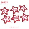 20pcs/lot 3CM Mini Star Hair Clip Kids Glitter Metal Hair Clips Barrettes Hairpins Girls Hair Accessories Headwear Styling Tools