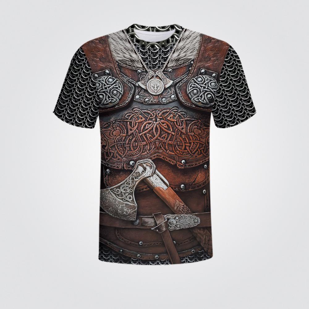 Streetwear Rytíři Templáři Ležérní Unisex Top Pro Muže Móda Středověké Brnění 3D Tištěné Tričko Harajuku Letní Tričko s Krátkým Rukávem