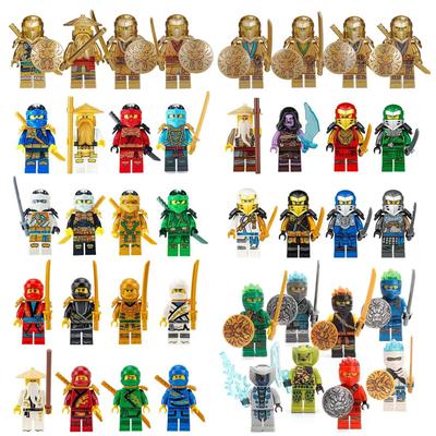 Movie Action Gold Minifigures Building Block Brick Mini FiguresModel Kit Childrens Boys Birthday Christmas Gift