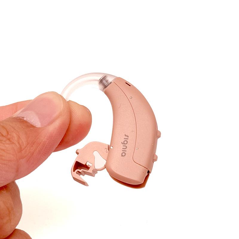 Signia Red Lotus FunP Hearing Aids: Behind-the-Ear for Severe Hearing Loss, Ideal for the Elderly.