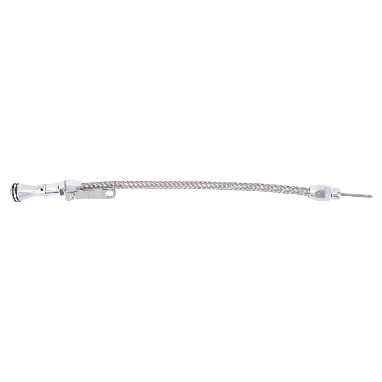 

Stainless Flexible Oil Pan Dipstick and Tube Kit 20in Screw In Style Replacement for SB 289 302 351W BB 429 460 Engine