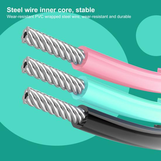 Cordless Jump Rope Digital Counting Non-slip Handle Adjustable Comfortable Grip 360-Degree Rotatable Electronic Counting Skipping Rope Jump Rope