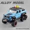 1:24 G63 6X6 Land Cruiser LC80 Cars Toys Models with Light Music Pull Back Miniature Vehicles Doors Opened Off-road Kids Gifts