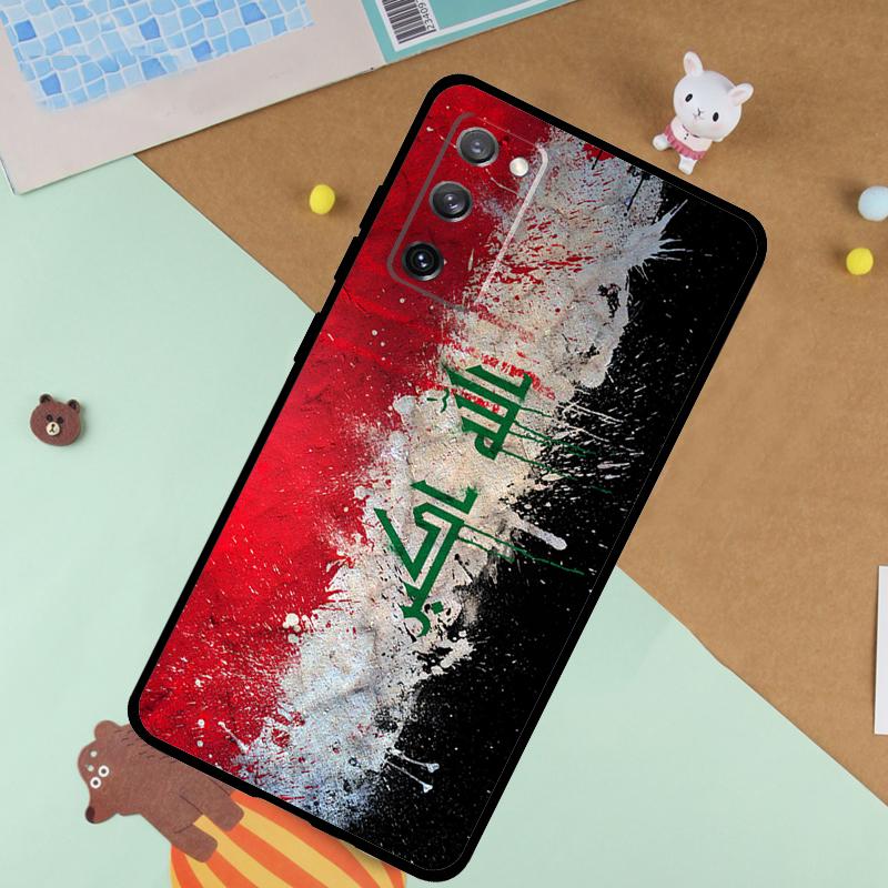 Iraqi Iraq National Flag Soft Case For Samsung Galaxy S25 Ultra S9 S10 S20 S21 S22 S23 S24 Plus S24 FE Funda Cover