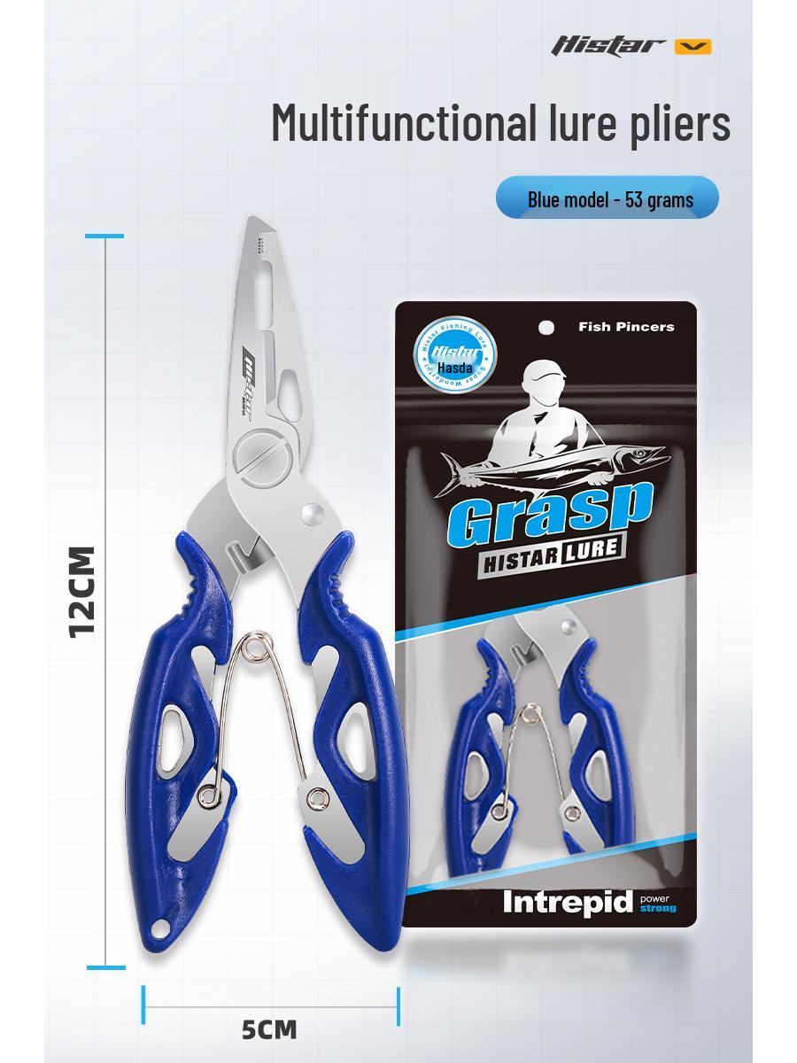 Multifunctional Stainless Steel Fishing Pliers: Hook Remover, Line Tyers, Scissors