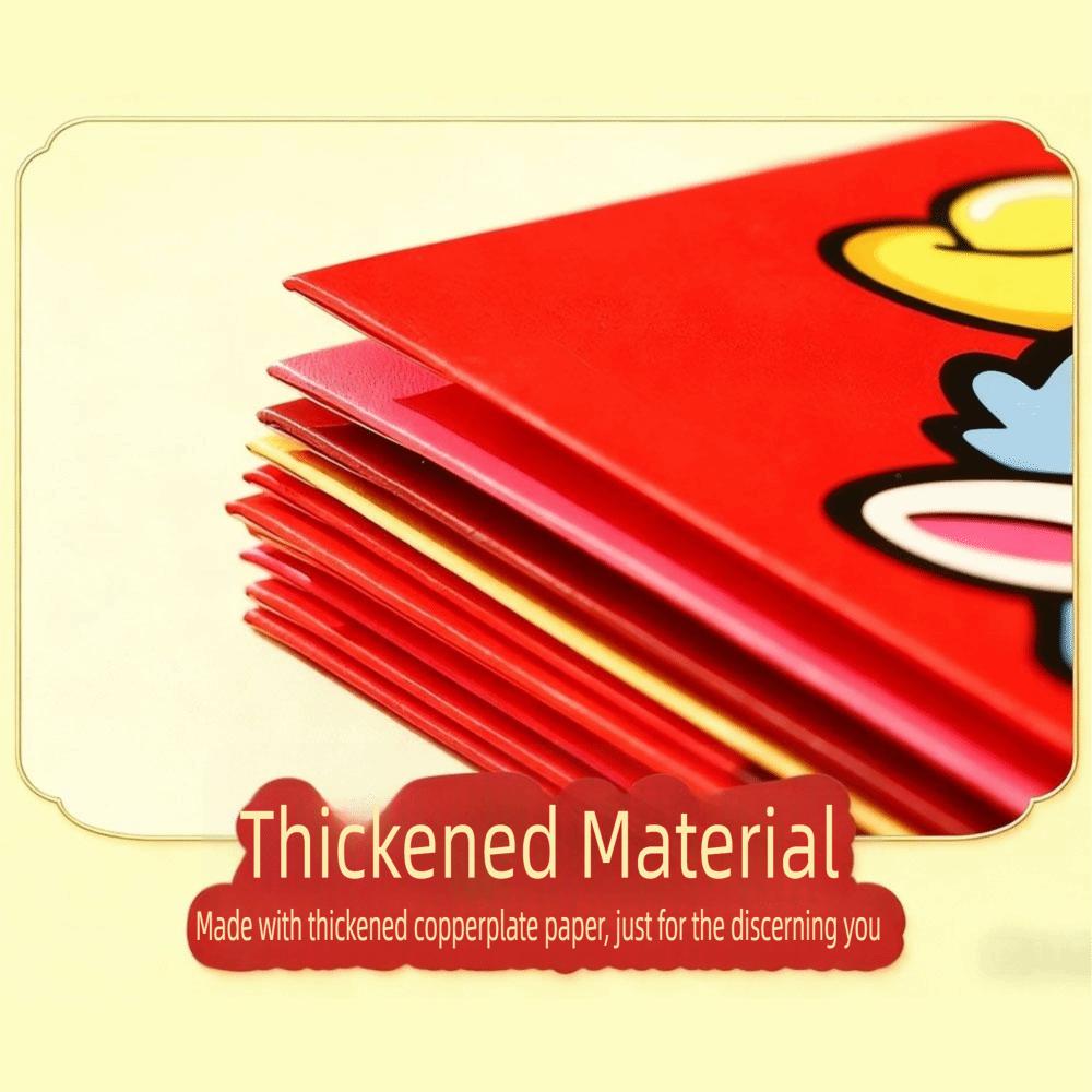Cartoon CNY Red Envelope Blessing Large Red Packet Lucky Cash Gift Envelopes Children's New Year Gifts