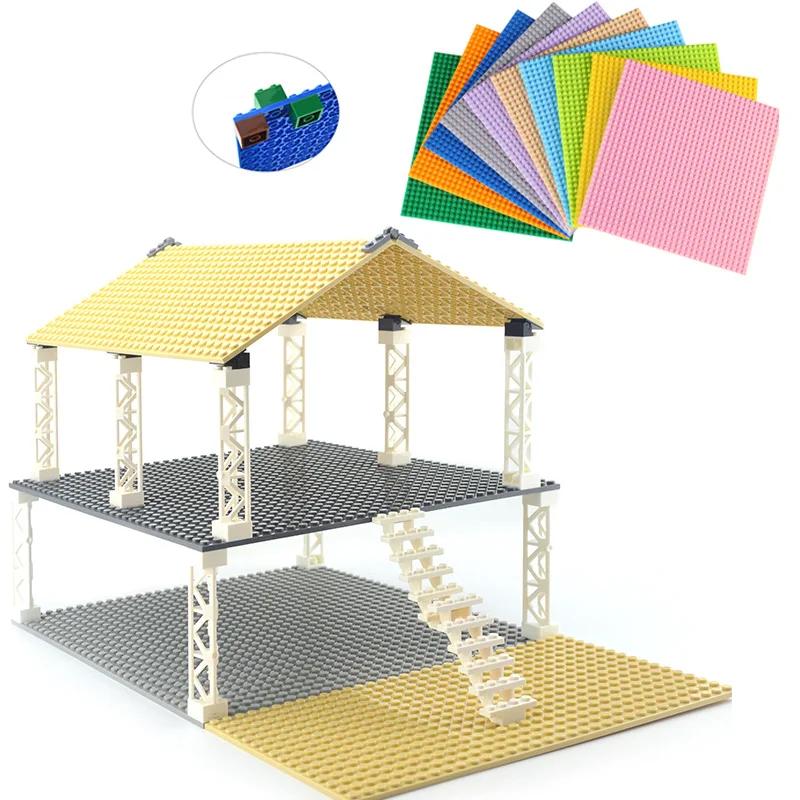 Double-sided 32x16 32x32 Dots Base Plate Classic Small Bricks Baseplates Building Blocks Compatible brand Construction kids toys