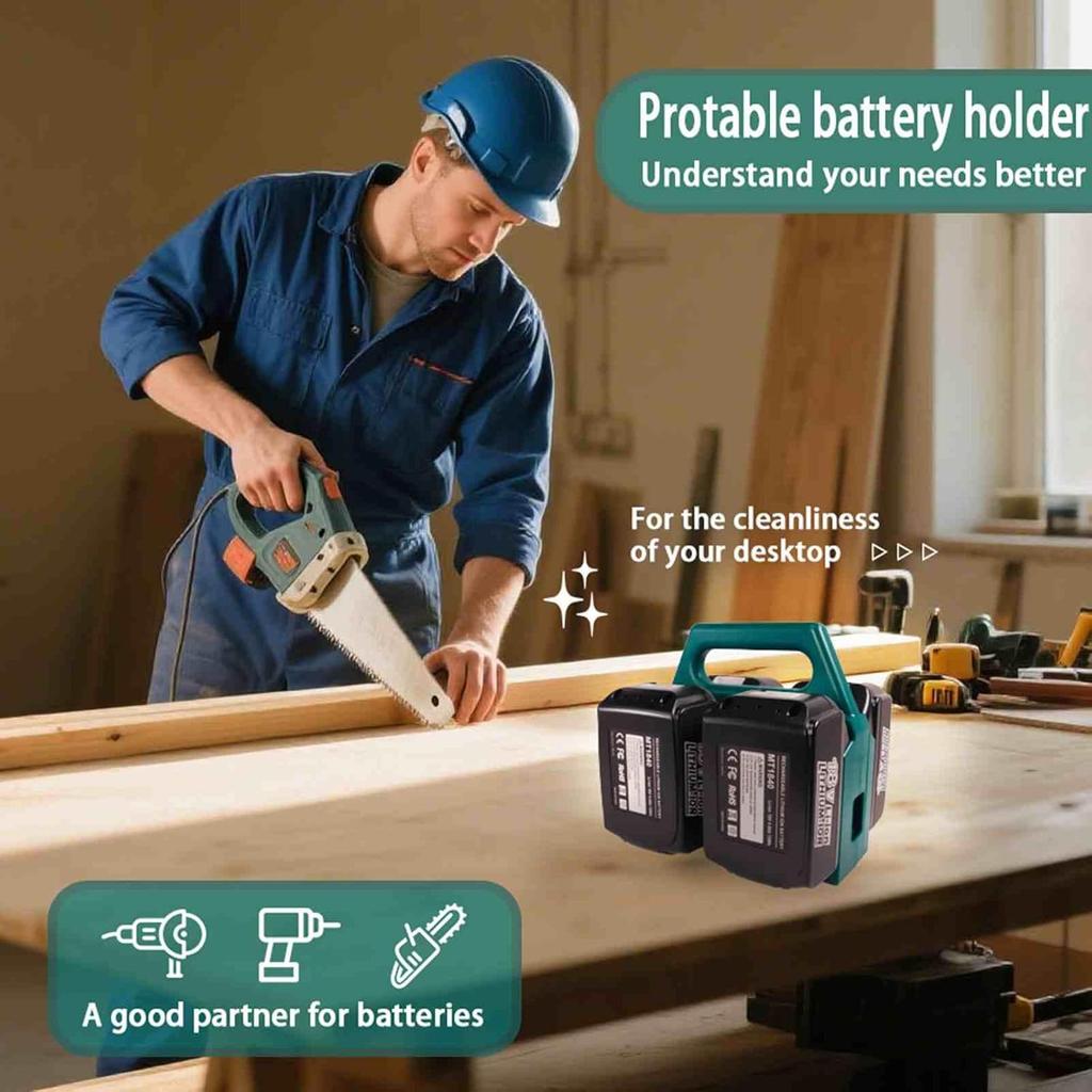 Fixing Devices Battery Storage Rack 4 Slots/6 Slots 3D Printing Battery Tool Holder Base Strong Drop-resistant for Makita 18V