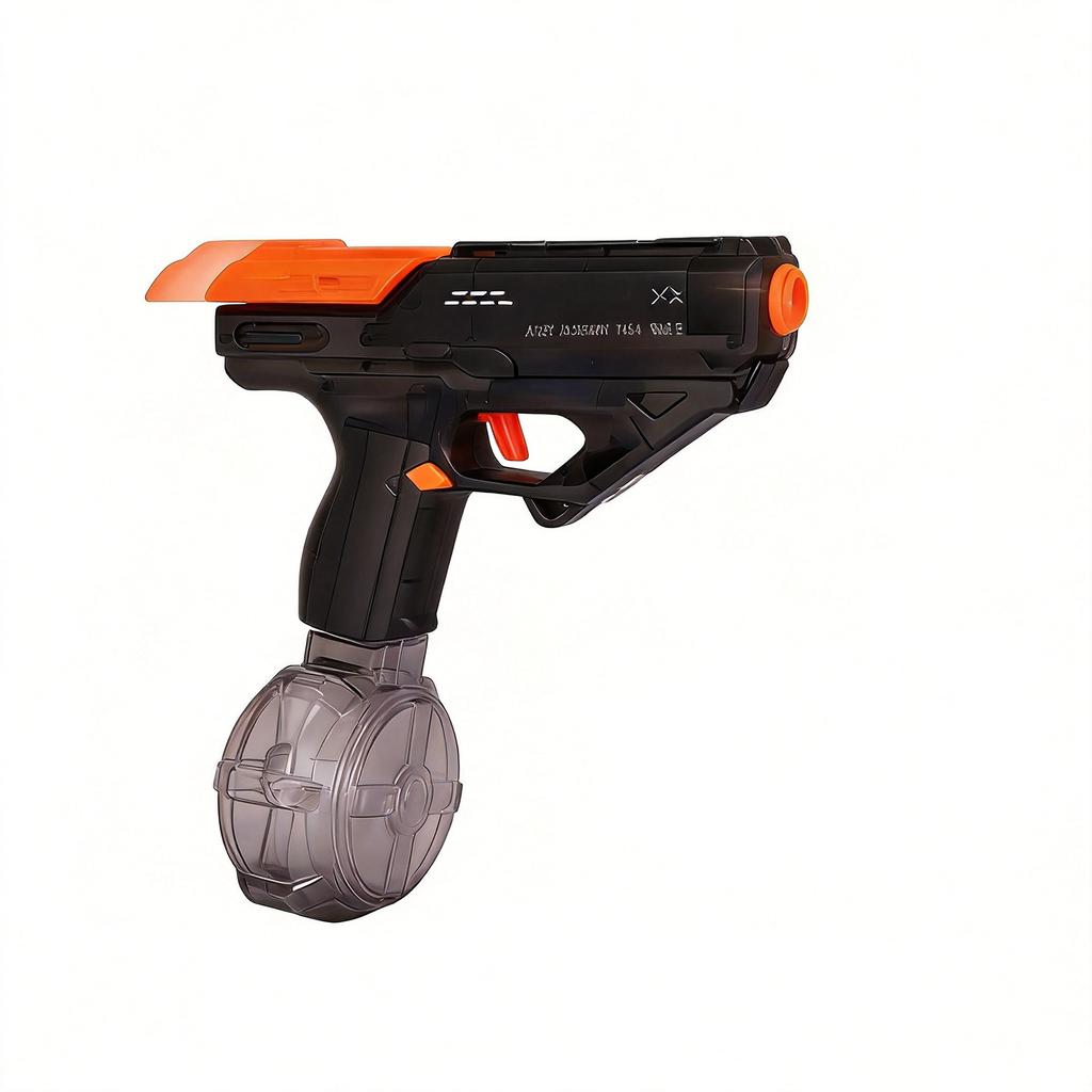 Toy Blaster Gun with Drum Magazine for Outdoor Activities and Competitive Play Suitable for Ages 14 and Up