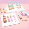 Wooden Play Kids Set Pretend Makeup Hairdressing Tools Interactive Learning Fun