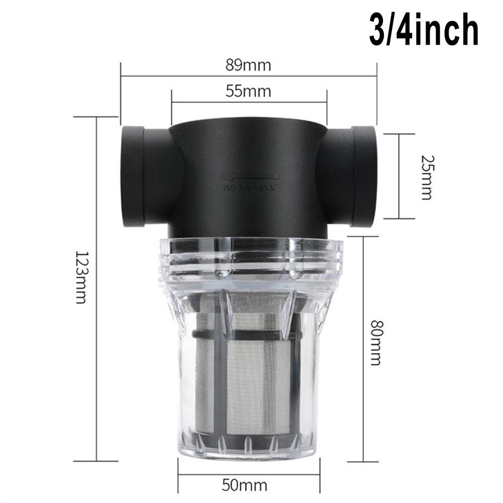 1Pc 40 80Mesh Inline Mesh Strainer Water Pump Filter Screen Garden Irrigation Pc Material Watering Pipe Filter Garden Supplies