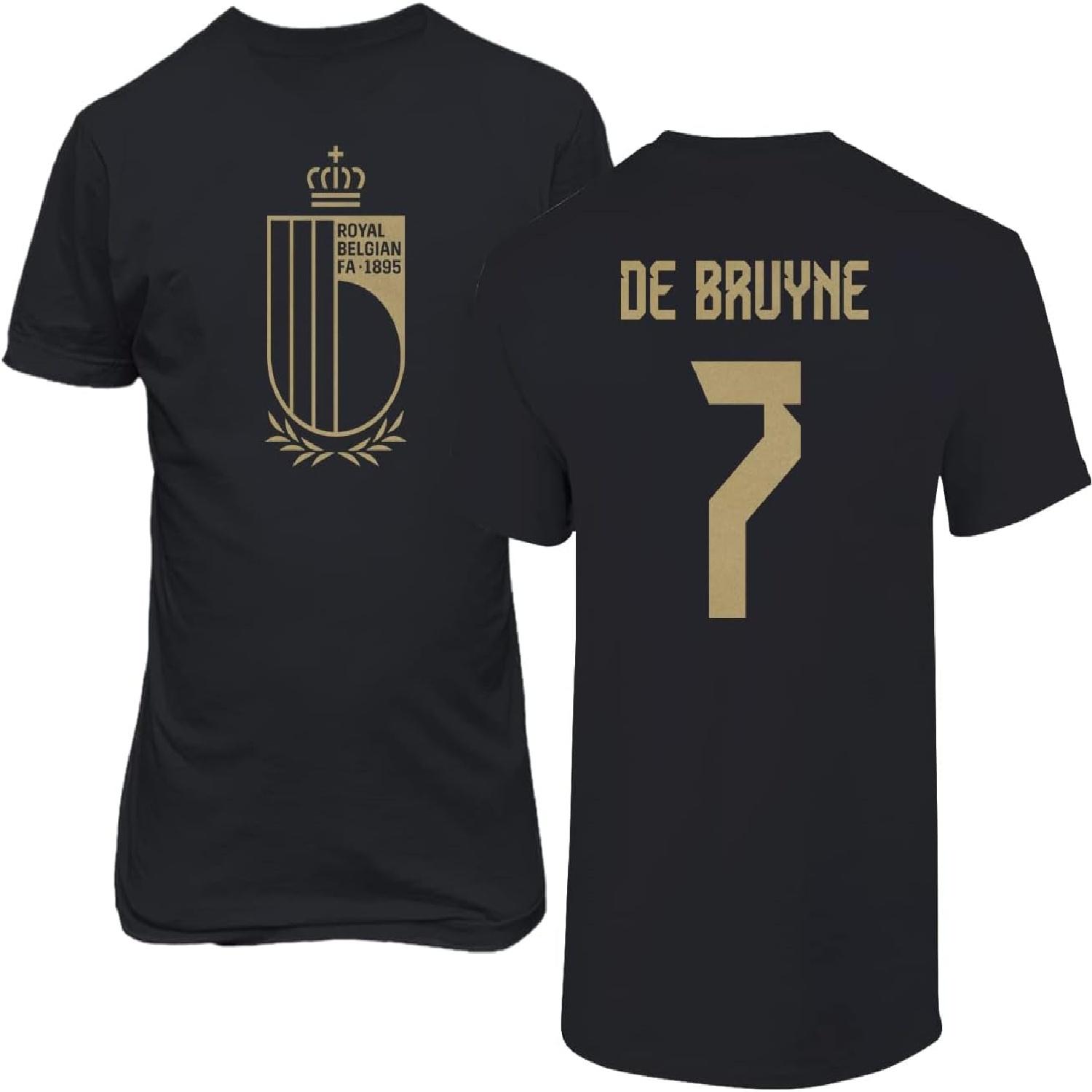 Бельгия Футбол №7 Де Брёйне Мировые Футбольные Фанаты Взрослая Мужская Унисекс Футболка S разноцветный