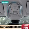 For Peugeot 3008 5008 GT 2017 2018 2019 2020 2021 2022 2023 3008GT Hybrid Car Front Rear Reading Lamp Cover Interior Accessories