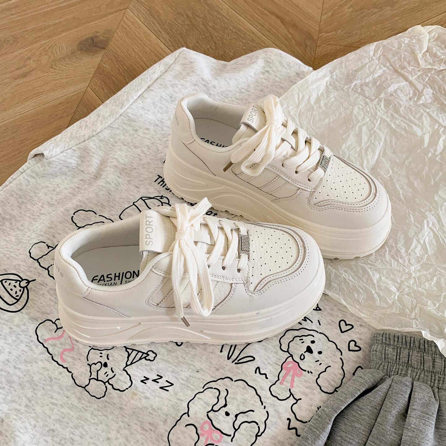 

Retro thin casual platform white shoes women s 2025 new summer skirt high-end soft-soled casual board shoes 40 белый